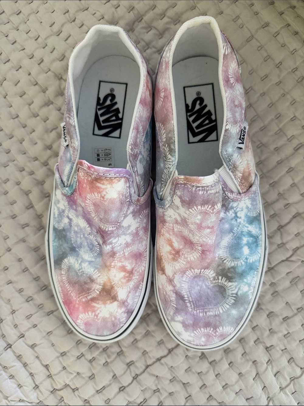 Vans Slip-On Tie-Dye Pastel Pink Blue Purple. Brand new. Never worn.